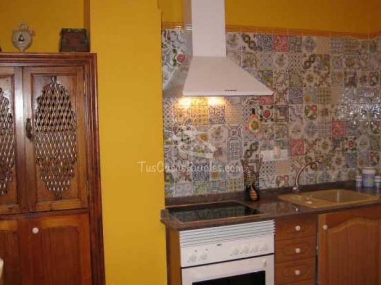 Cocina con azulejos