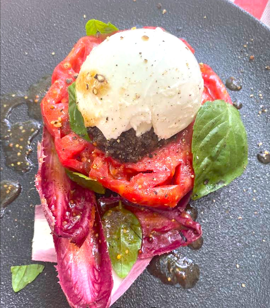 Tomate con burrata